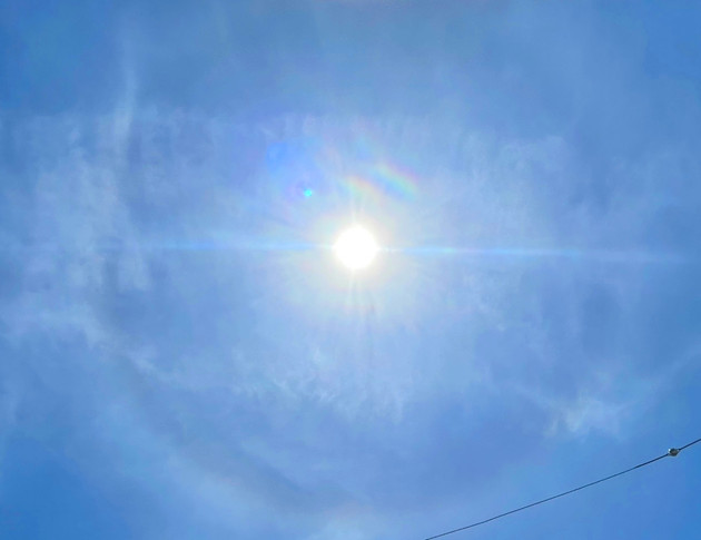 日暈の写真