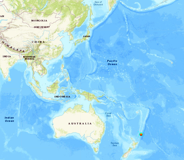 地震情報の画像