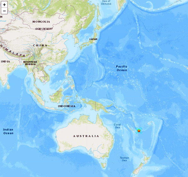 地震情報の画像