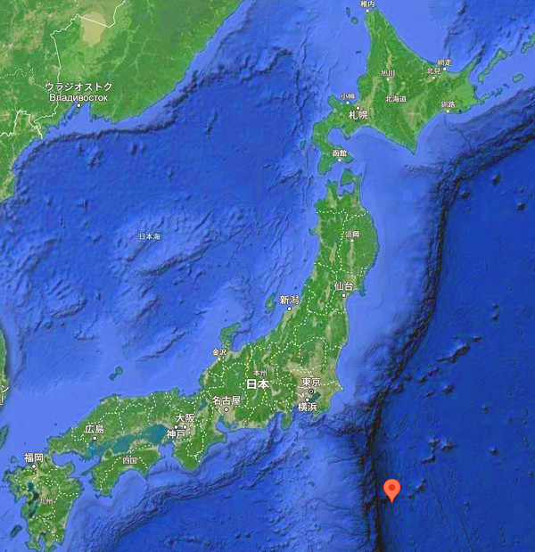 地震情報の画像