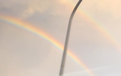 ダブルレインボーの写真