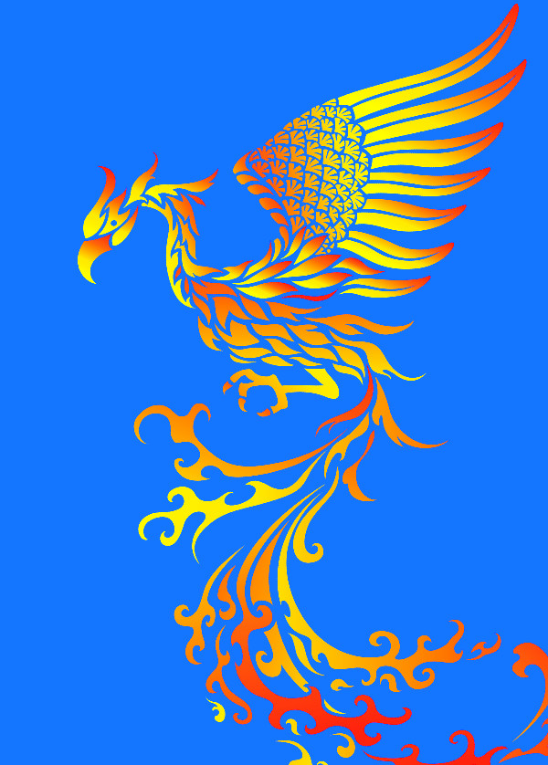 鳳凰のイラスト