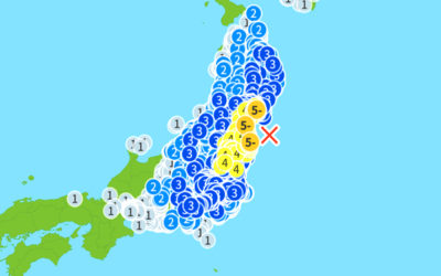 地震情報の画像