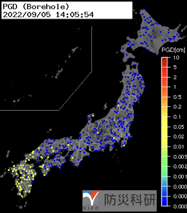強震モニタの画像