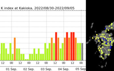 K indexと強震モニタの画像