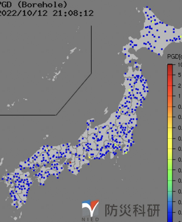 強震モニタの画像