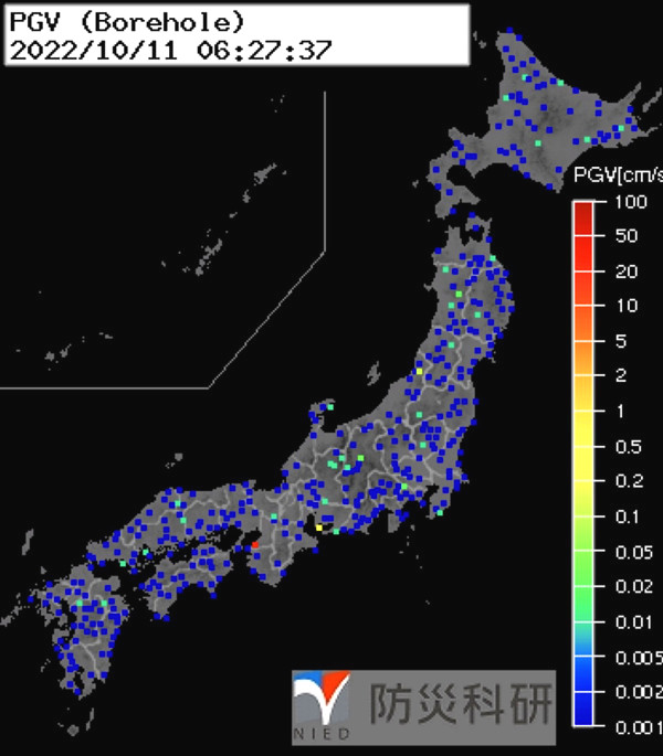 強震モニタの画像