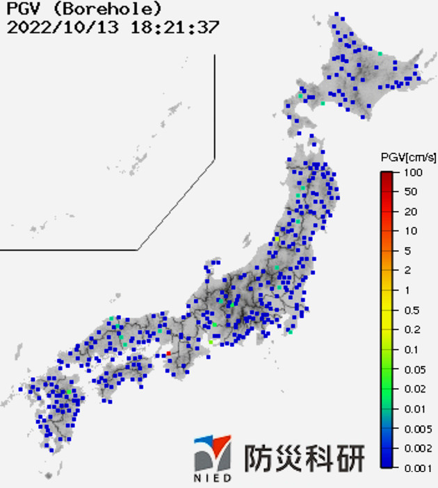 強震モニタの画像
