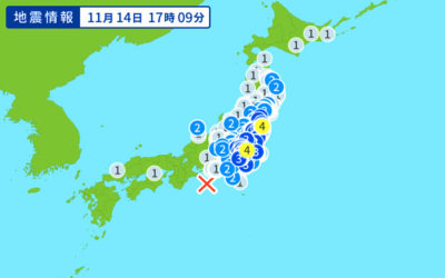 地震情報の画像