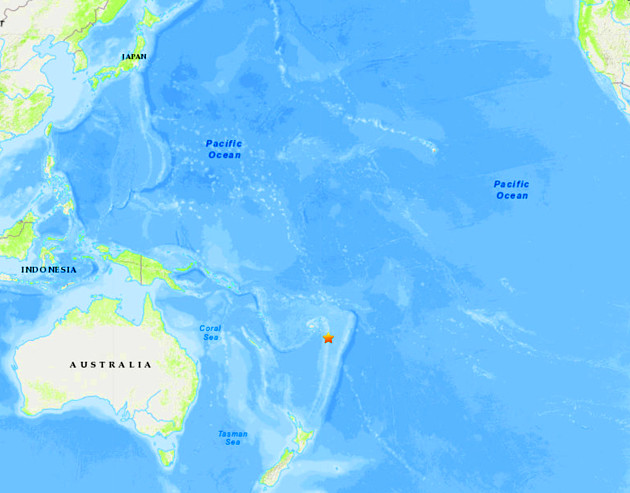 地震情報の画像
