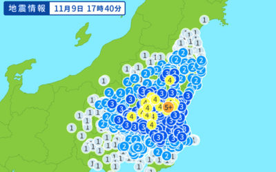 地震情報の画像