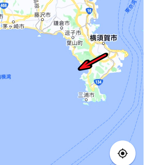 三浦半島の地図