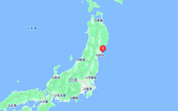 日本地図のイラスト