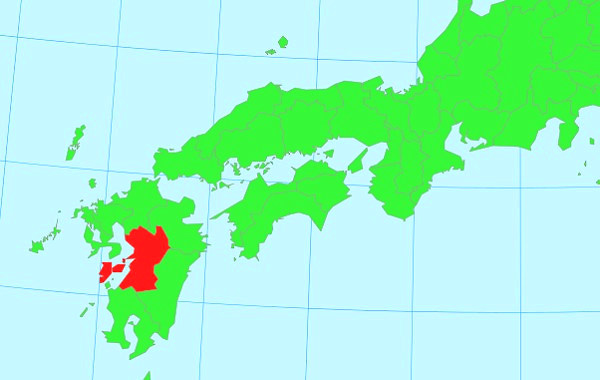 日本地図の画像