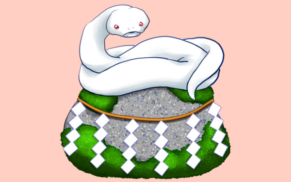 白蛇のイメージイラスト