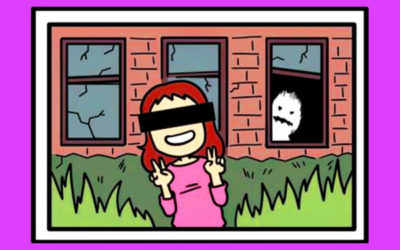 心霊写真のイメージイラスト