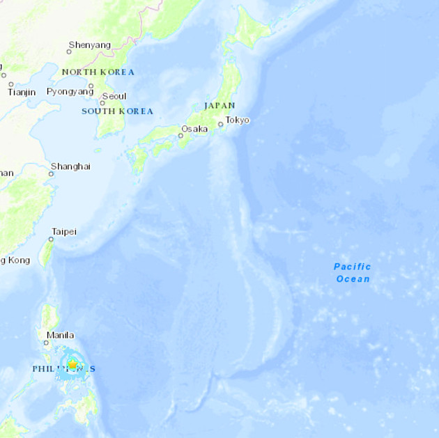 地震情報の画像