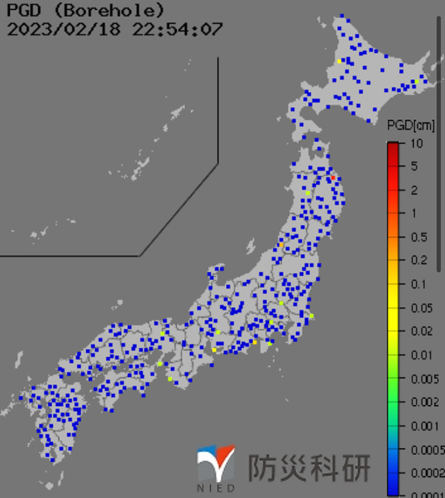 強震モニタの画像