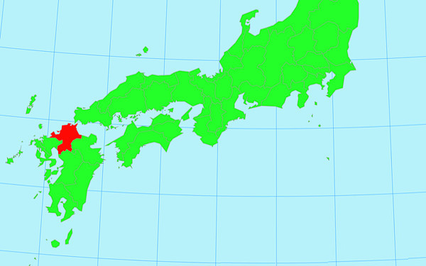 日本地図の画像