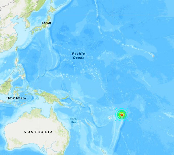地震情報の画像