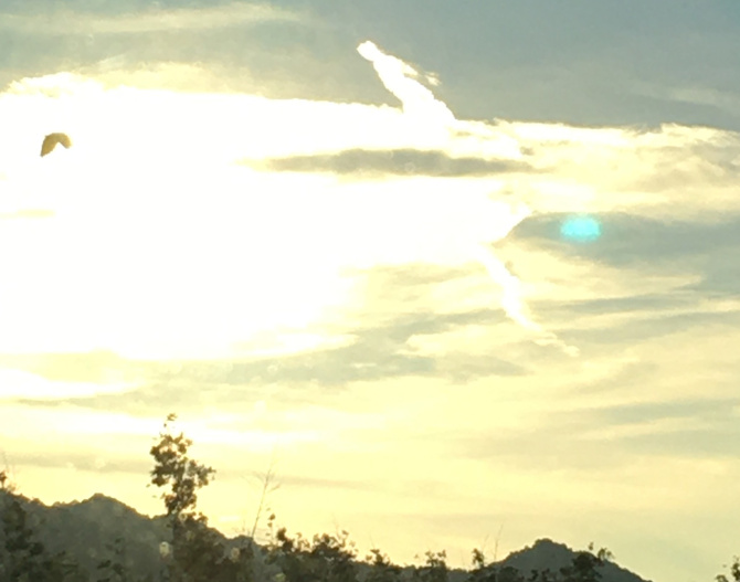 龍のような雲の写真