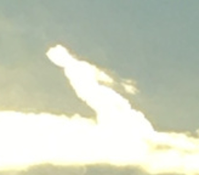 龍のような雲の写真