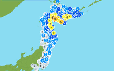 地震情報の画像
