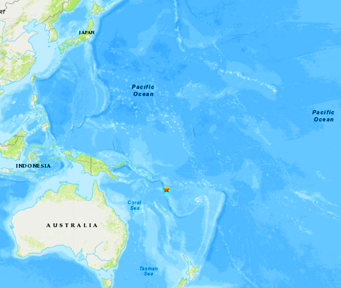 地震情報の画像