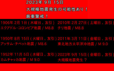 地震情報の画像