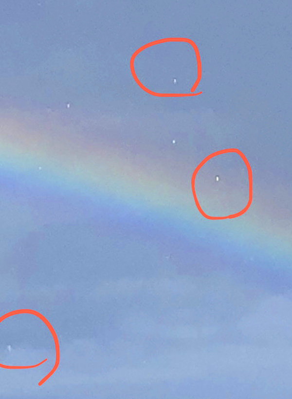 ダブルレインボーの写真