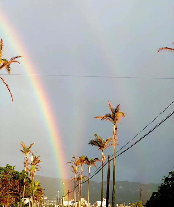 トリプルレインボーの写真
