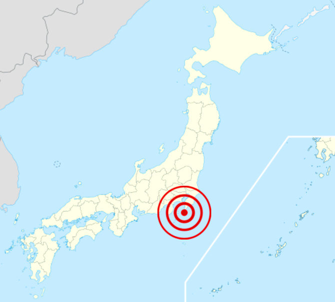 元禄地震の震源地
