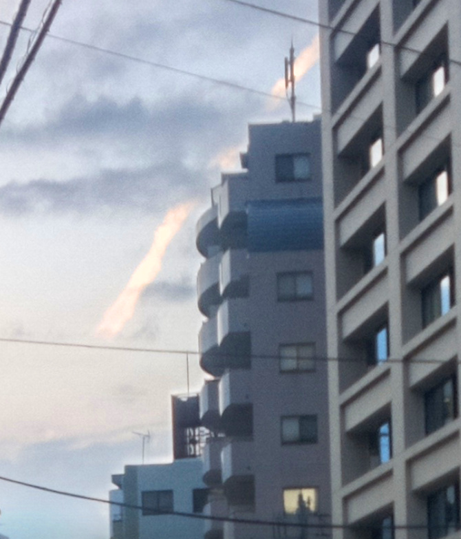 地震雲の投稿写真