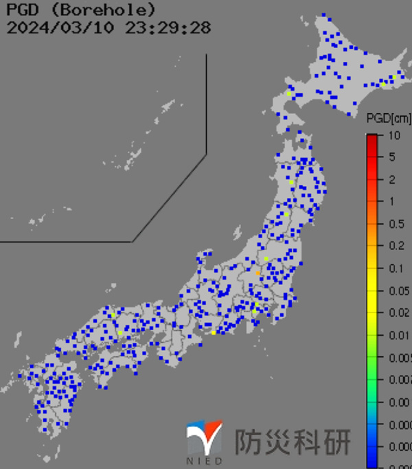 強震モニタの画像