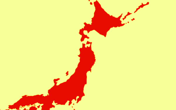 日本地図の画像
