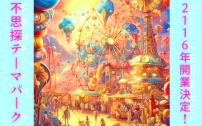 不思探テーマパークのイメージイラスト