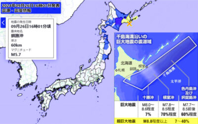 地震情報の画像